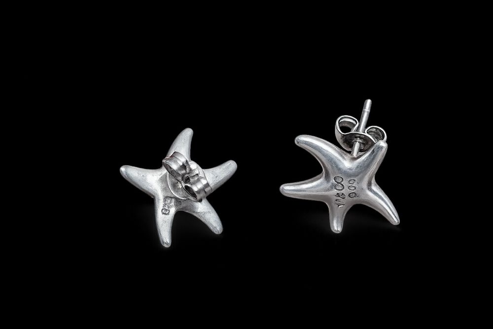 Серьги Tiffany серебро 925 пробы