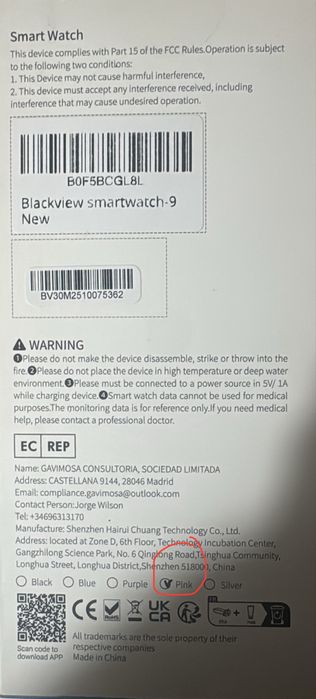 Smartwatch Blackview R30 Max
