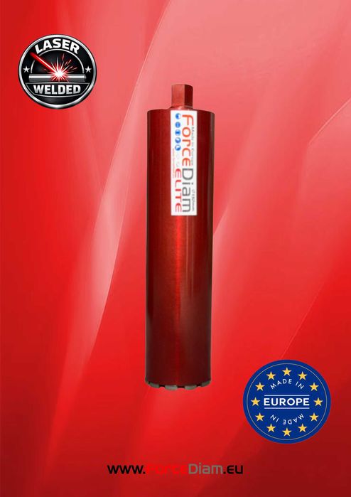 Ø132 Carota Diamantata ForceDiam Elite, Diametru 132mm,L 500mm, 1 1/4″