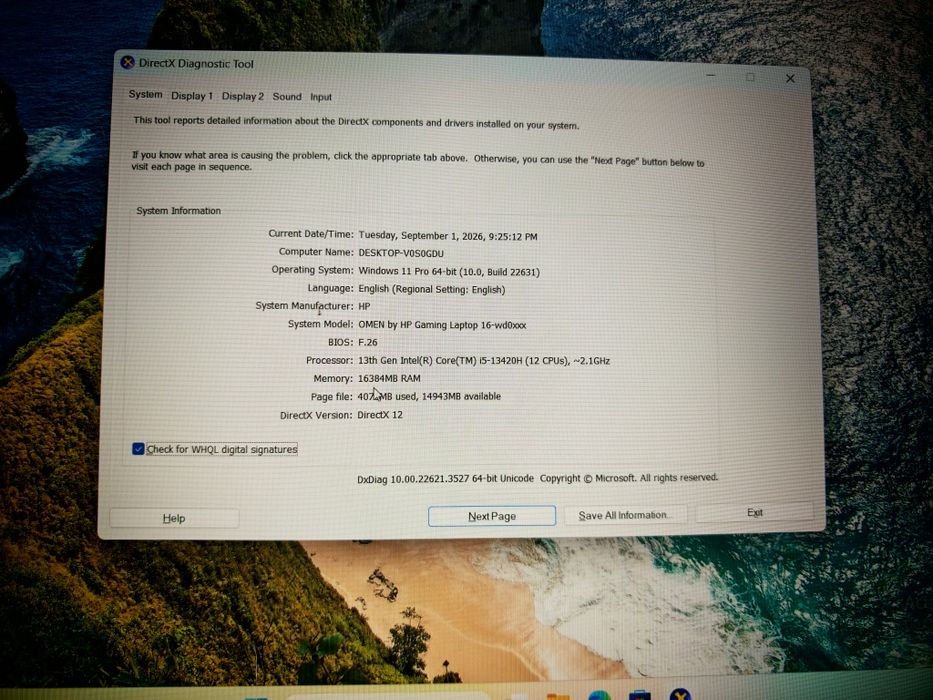 HP Omen  RTX 4050