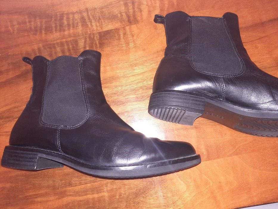 Ghete dama Ecco din piele
