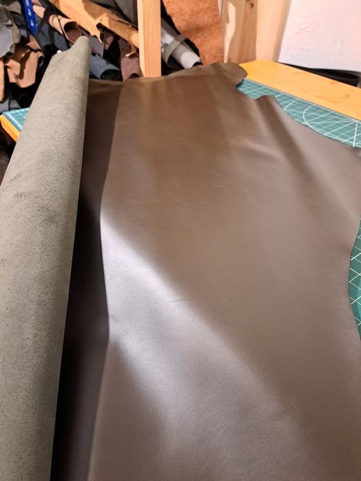 Piele tabacita, piele la metru, marochinarie, hand made, leather