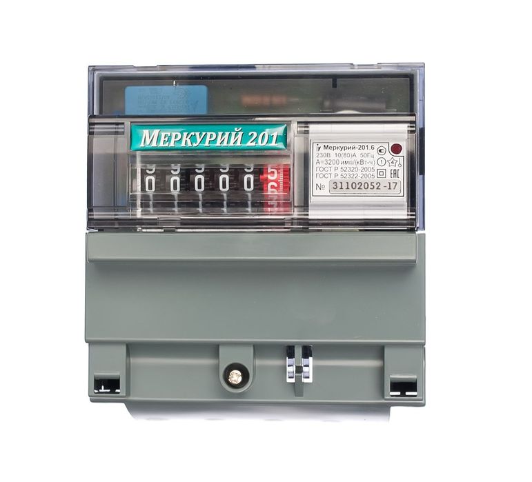 Меркурий 201 - счётчик электрической энергии.