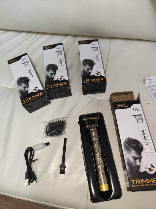 Mașină de tuns Trimmer Metalic Tuns Barba cu acumulator