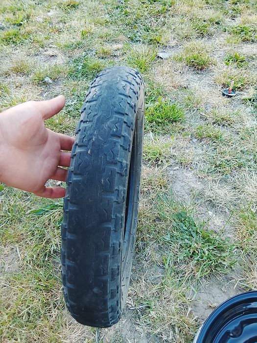 Roata de spate pentru triciclu electric mărimea 12 + cauciuc mărimea 3.75-12