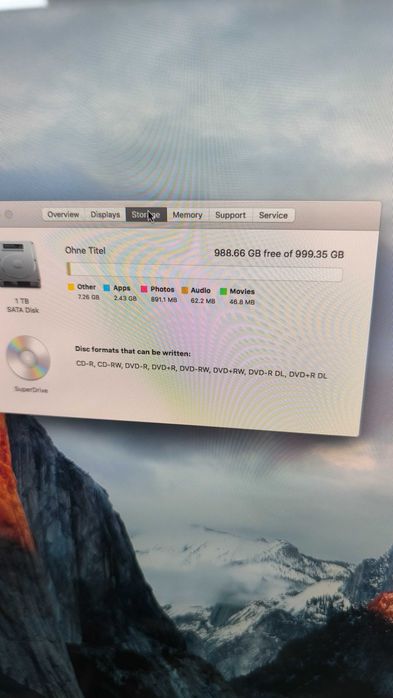 Apple iMac Core i5 16GB RAM 1TB GB HDD All-in-One 27"