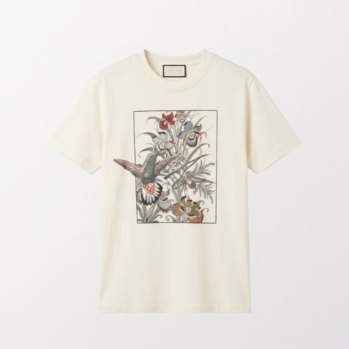 Тениска Etro Floral Hummingbird