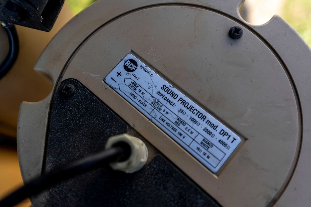 Proiector sunet de inalta eficienta RCF DP1T, Monitor audio, Difuzor