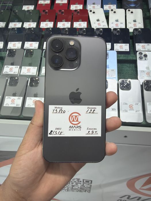 Iphone 13pro black 89% 128gb holati ideal (10/10)
