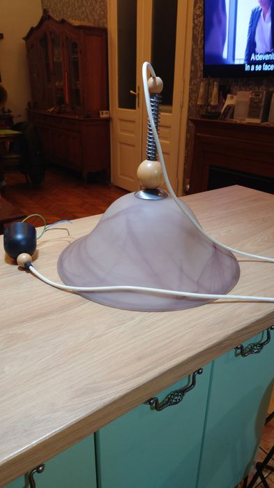 Lustră, pendul sticla tip murano 40 cm
