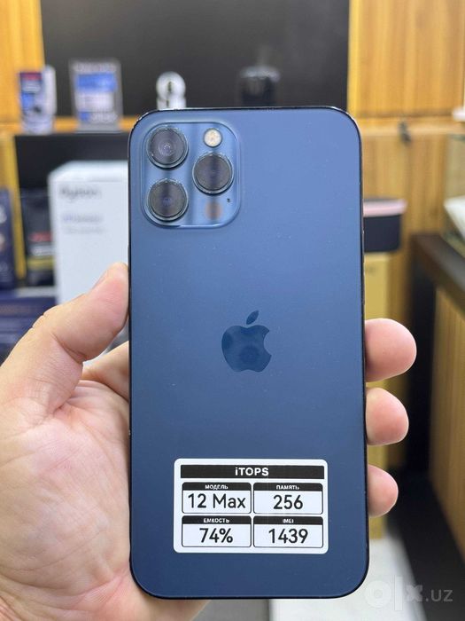 iPhone 12 pro Max 256GB Blue | AKB 74% | 3 oy kafolat