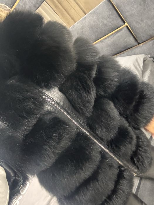 haina blana vulpe naturala