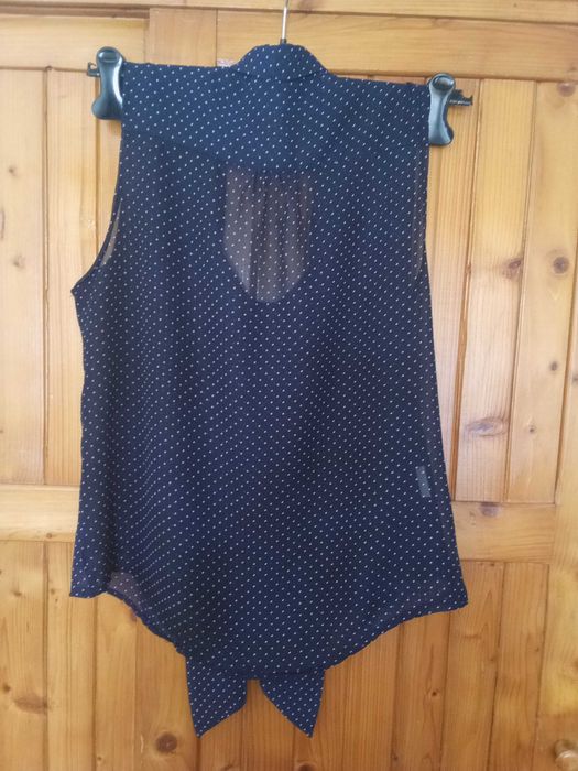 Bluza cu esarfa, din voal