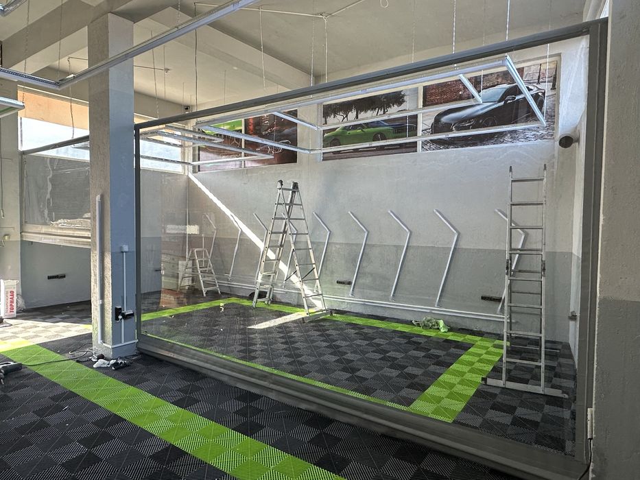 Ветроупорни завеси PVC кристал винил прегради найлон сенници тенти