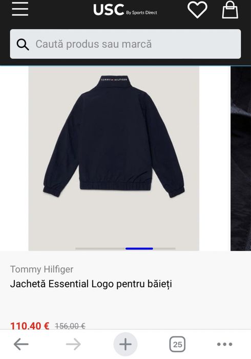 Jacheta baieti Tommy Hilfiger noua
