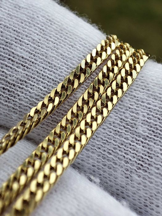 Lantisor lant aur retro 18k pentru ou Faberge pandantiv