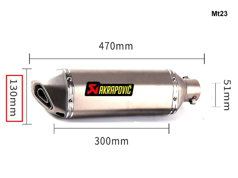 Tobă de evacuare sport Akrapovic pentru motociclete