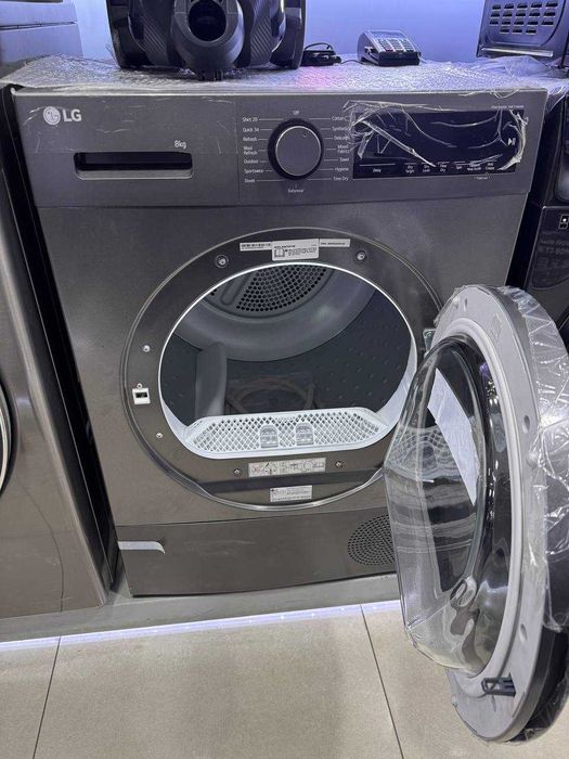 Сушильная машина LG 8 кг RH80T2SP7RM Heat Pump Sensor Dry