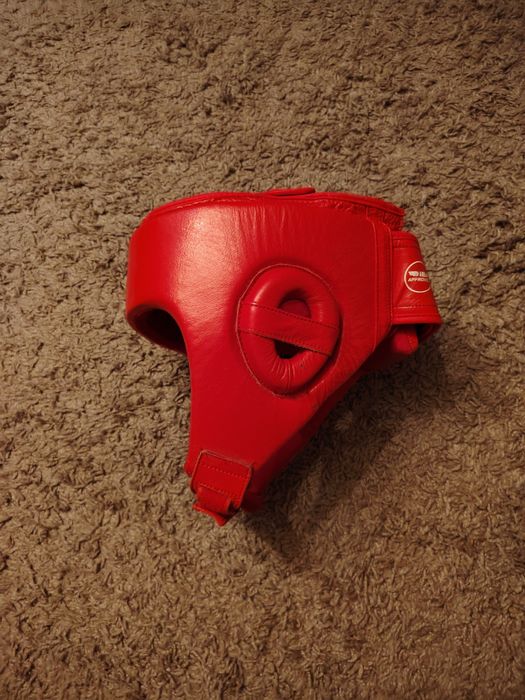 Боксерский шлем кожаный