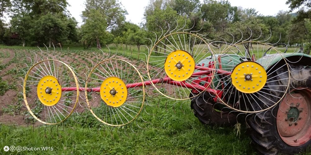 Coasa rotativa poloneza 165 plus grebla soare