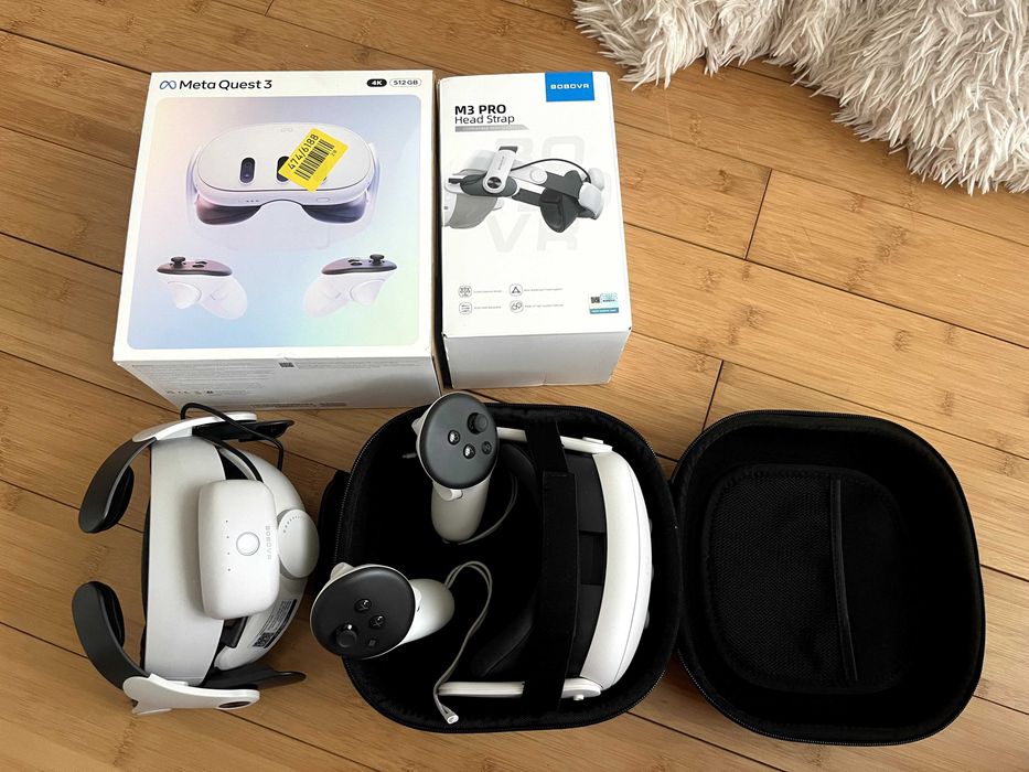 Продавам Meta Quest 3 512GB + допълнителни аксесоари