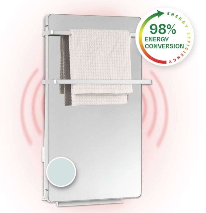 Panou radiant oglinda pentru baie Klarstein 700W