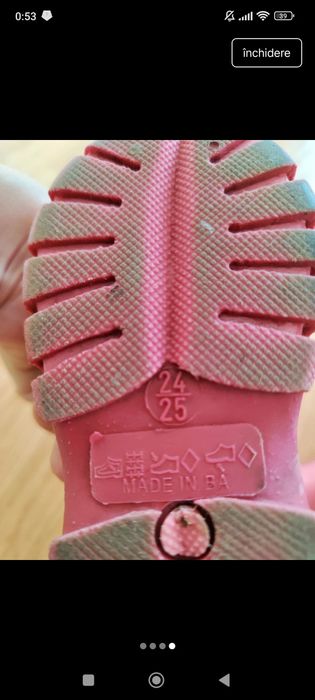 Cizme de ploaie marimea 24/25