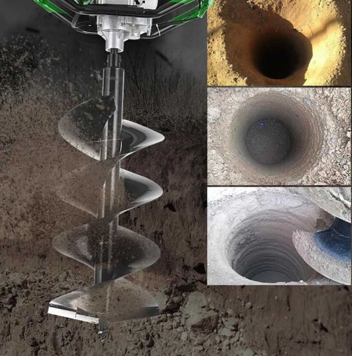 Бензинов Свредел KRAFTROYAL Двутактов Свредло за Земя 68 кубика