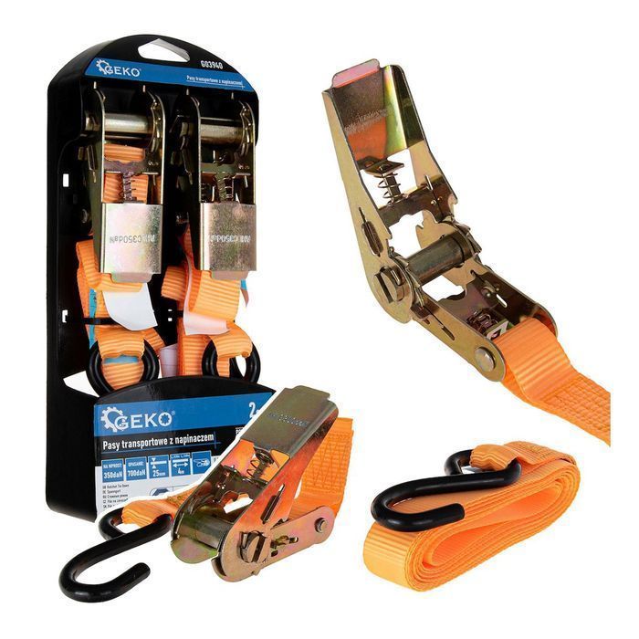 Chinga curea de ancorare cu clichet 25mm x 4m 700kg 2 buc