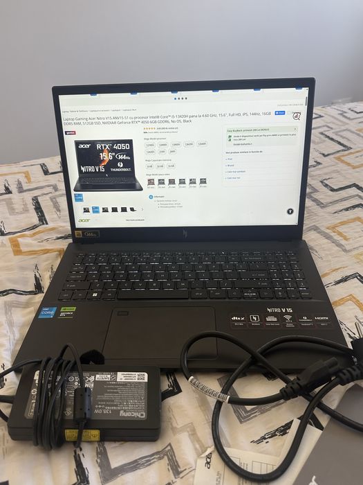 Laptop Gaming Acer Nitro V15, încă in garanție