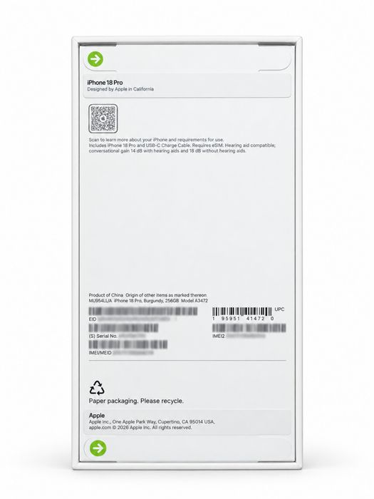 iPhone 18 Pro 256GB Burgundy | НАЛИЧЕН