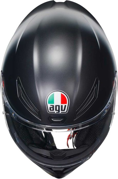 Нова Каска за Мотор AGV K1 S E2206 - BLACK MATT, Черен Мат, M и L разм