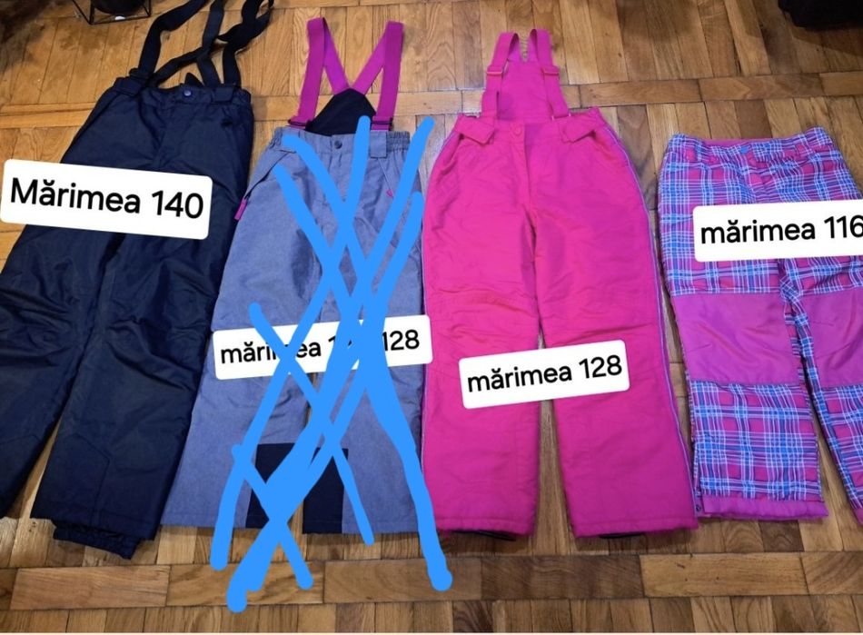 Pantaloni ski mărimea 116,122-128, 128,140,146-152