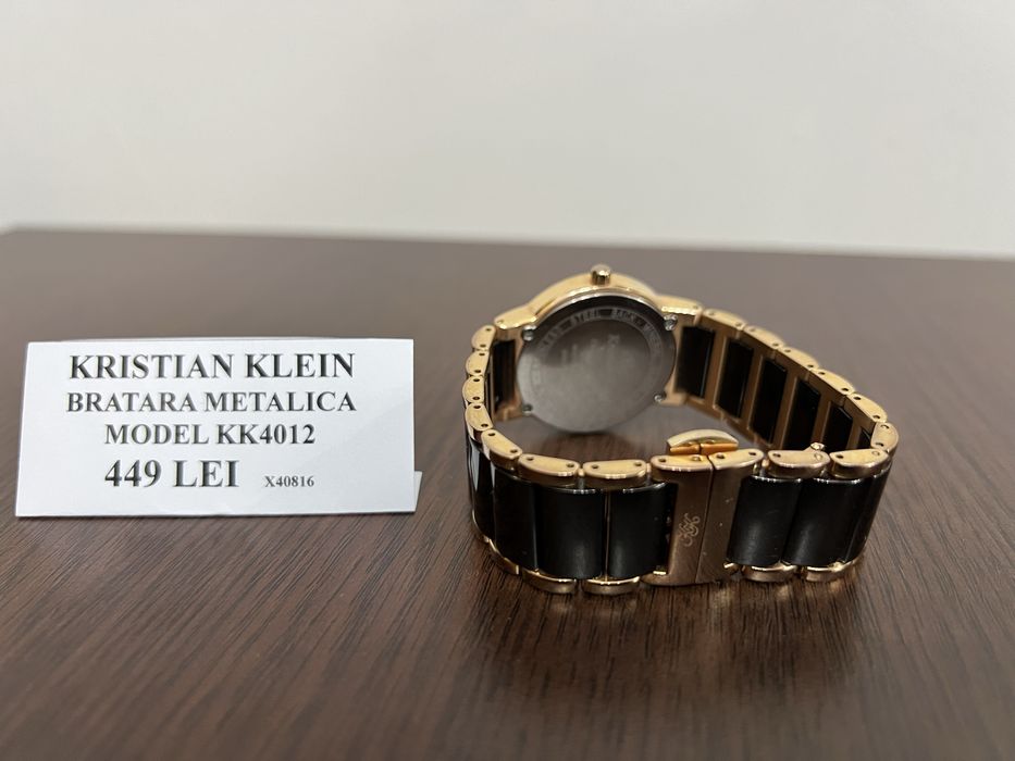 Amanet Royal CB: Ceas Dama Kristian Klein bratara metalica kk4012