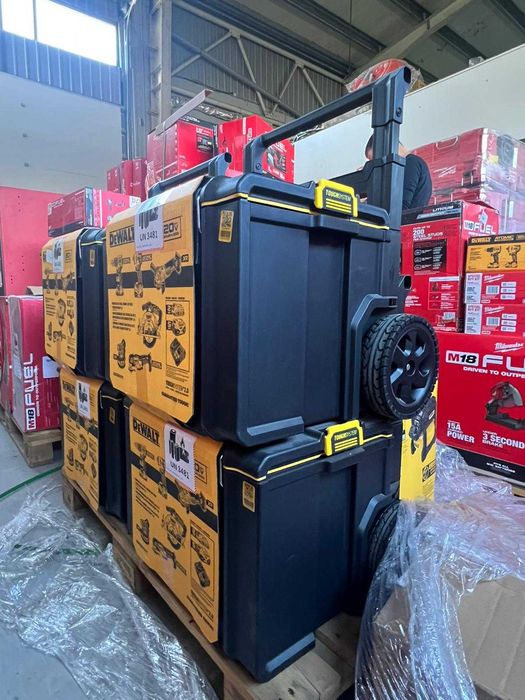 Set DeWalt - burghiu, fierăstrău, Polizor, slef. orbital, m. oscilant,