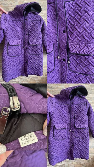 Продам стеганое пальто осень -весна на девочку