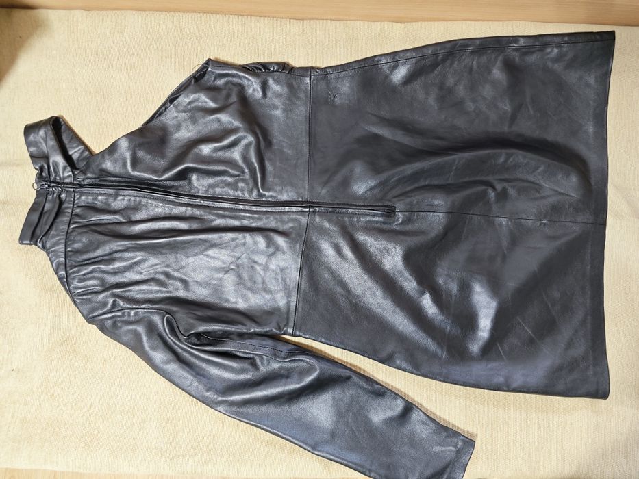 Страхотна рокля от естествена кожа ZARA, размер XL