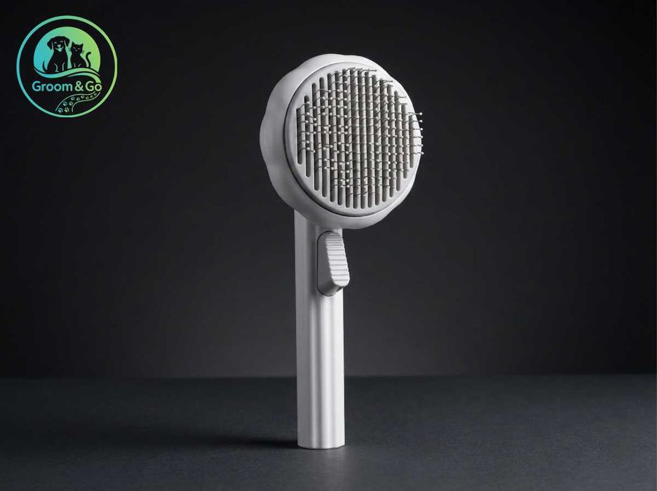 Комплект 3в1 за куче и коте: Четка, микрофибърна кърпа и сгъваема купа