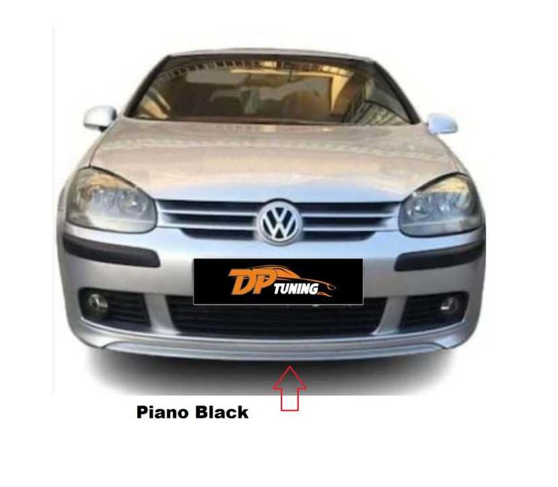Лип спойлер за VW Golf-V 2003-09 Piano Black