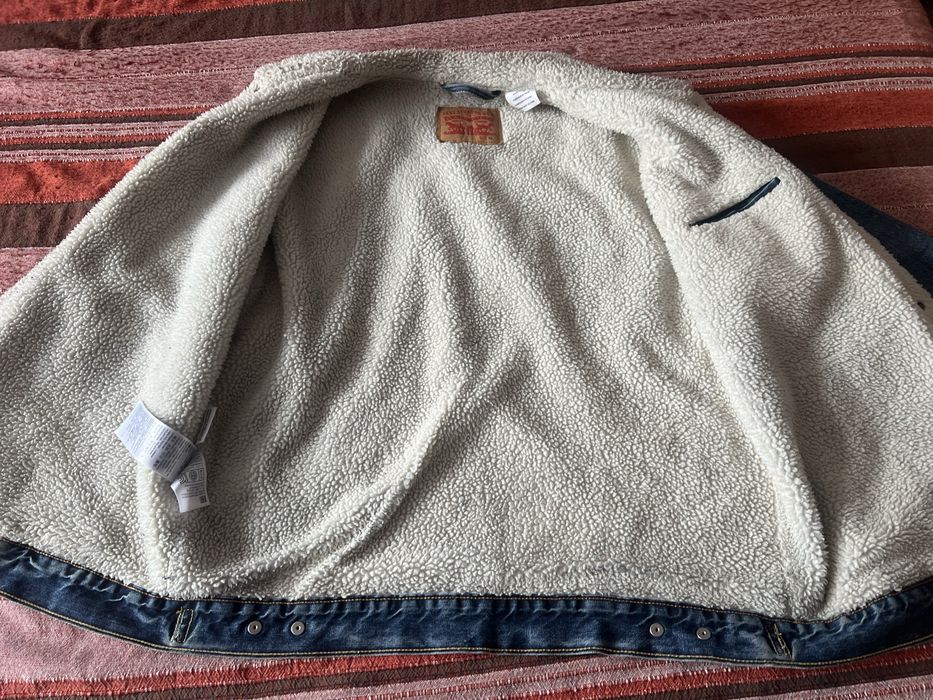Оригинално кожено и дънково яке “Levi*s”