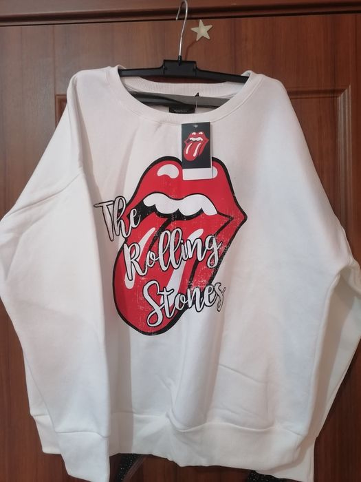 Bluza alba over size.