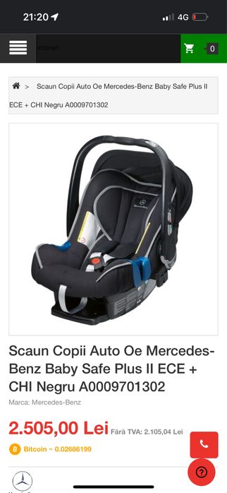 Scaun Copii Masina Mercedes-Benz