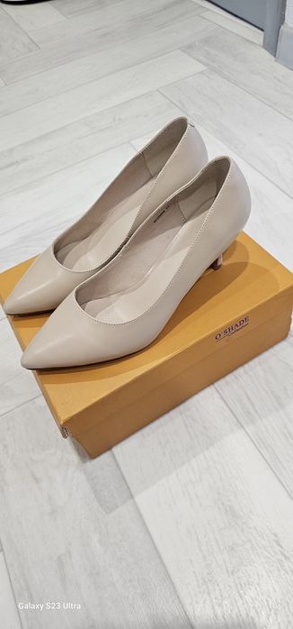 Кожанные туфли размер 41