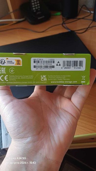 Продается Toshiba canvio basics 1tb hdd