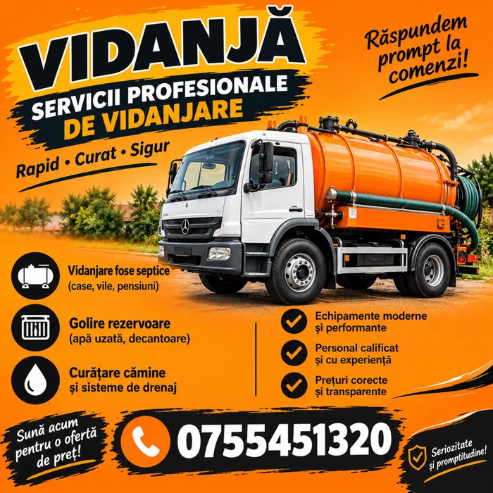 Servicii de vidanjare