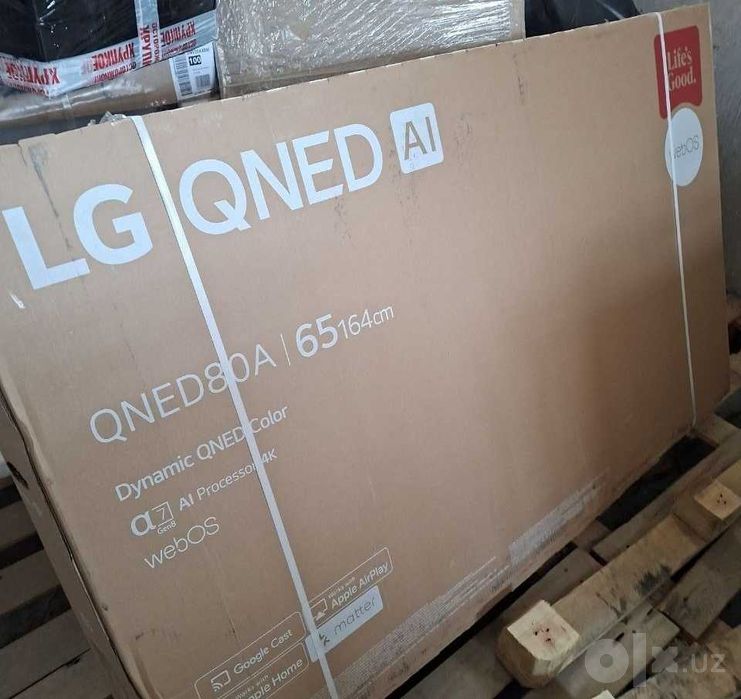 LG Телевизор 65QNED80A6A AI 65" 4K UHD. В наличии