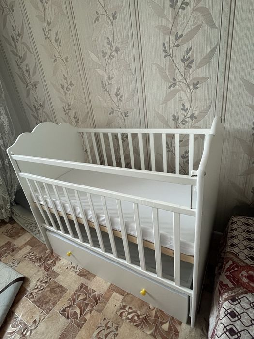 Детский кровать с люлкой