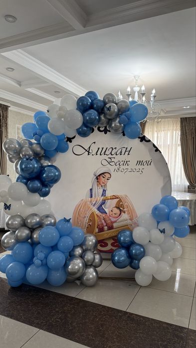 Арка из шаров, оформление шарами