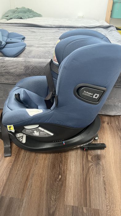 Scaun auto i-Spin 360 i-size  de la bebe 40-105 cm - Deep Sea JOIE , R129, cu adaptor bebe, impecabil
