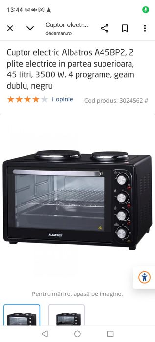 Cuptor electric cu aragaz electric albatros